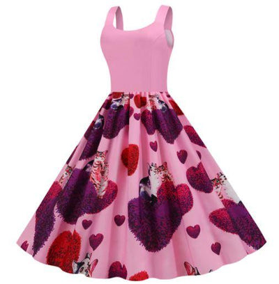 Vestido Rosa Vintage Para O Dia Dos Namorados