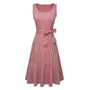 Vestido Vintage Vermelho Sem Mangas