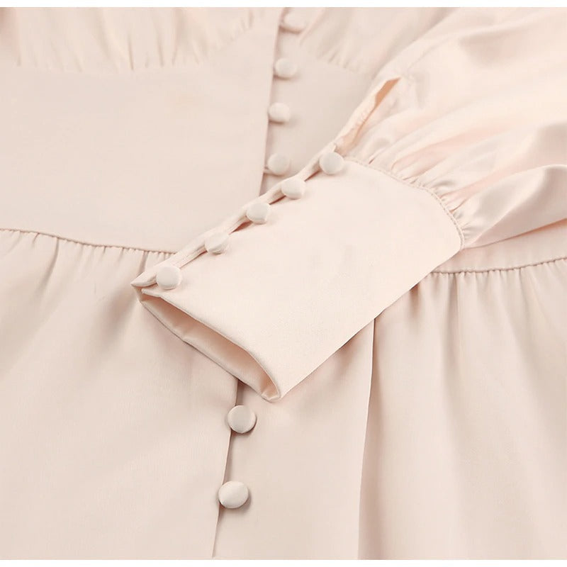 Vestido Vintage De Cetim