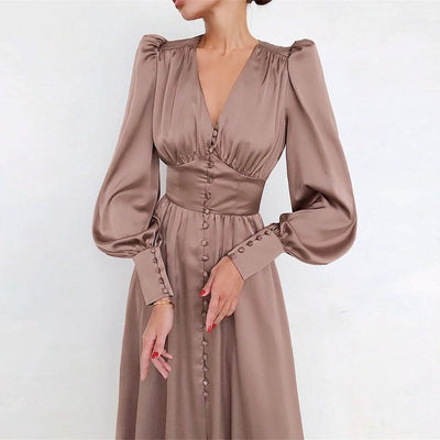 Vestido Vintage De Cetim