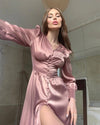 Vestido Vintage De Cetim