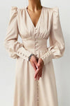 Vestido Vintage De Cetim