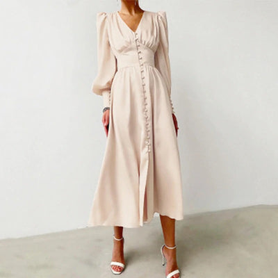 Vestido Vintage De Cetim