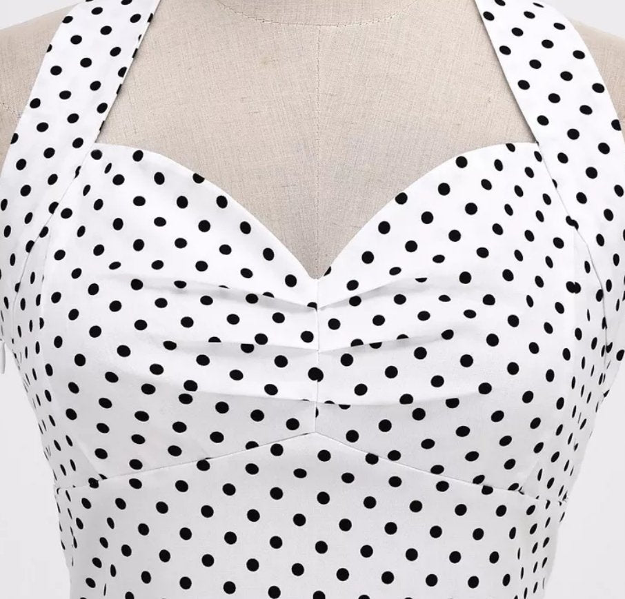 Vestido Branco Sexy Pin Up Vintage