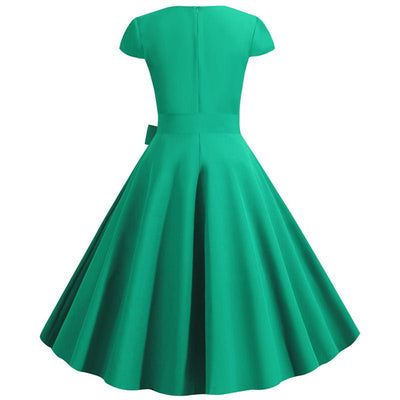 Vestido Vintage Sexy Pin Up Verde