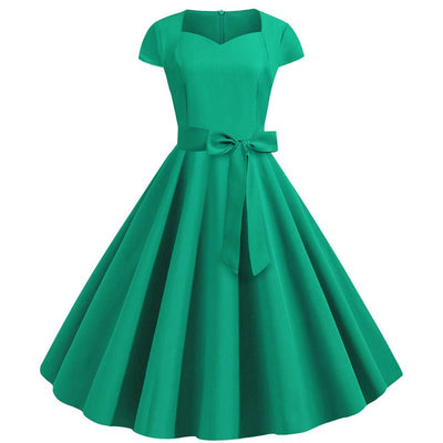 Vestido Vintage Sexy Pin Up Verde