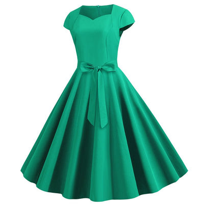Vestido Vintage Sexy Pin Up Verde