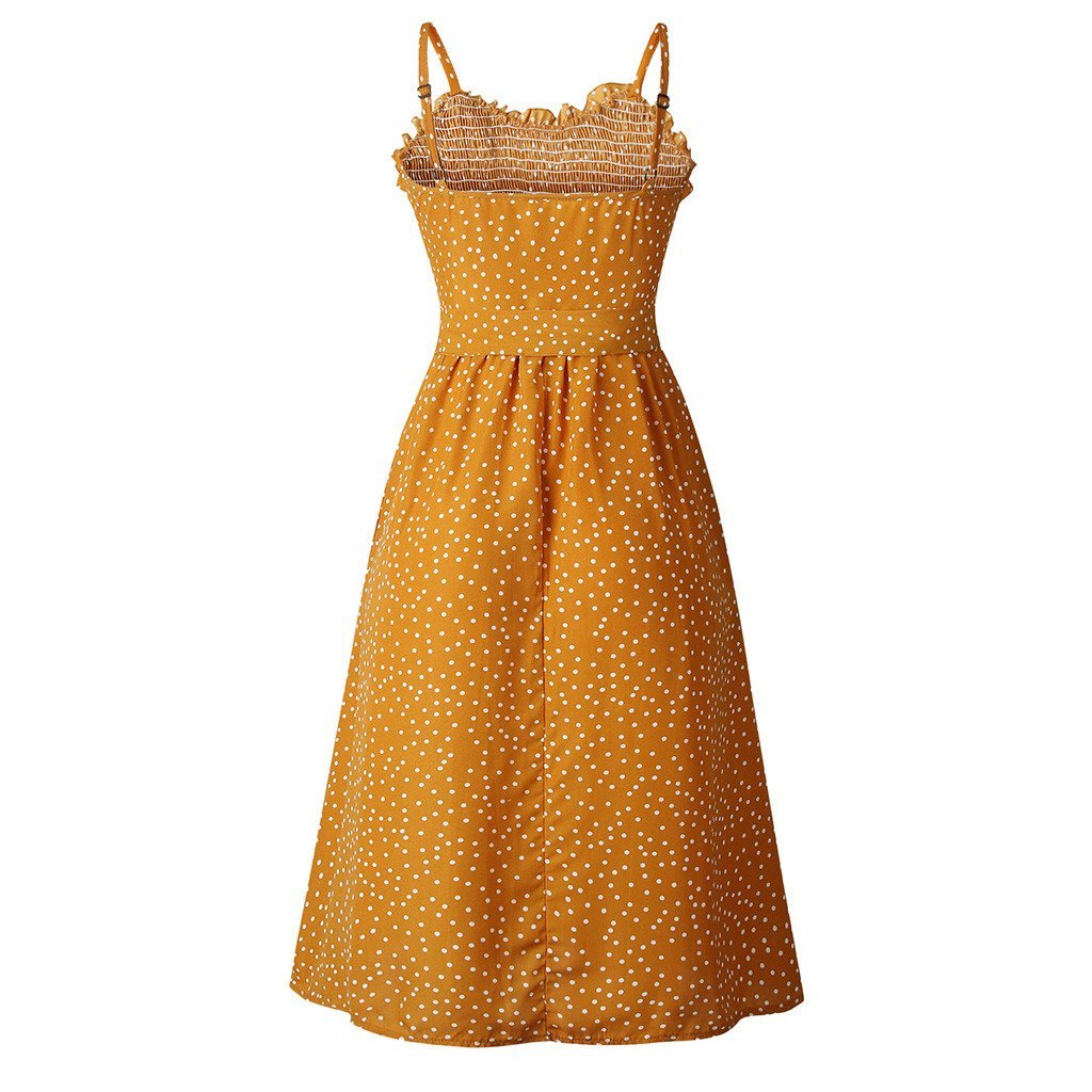 Vestido Vintage Amarelo Dos Anos 60