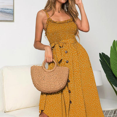 Vestido Vintage Amarelo Dos Anos 60