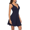 Vestido De Balanço Vintage Marinho