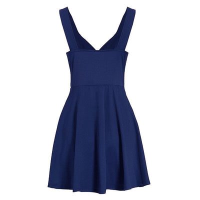 Vestido De Balanço Vintage Marinho