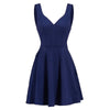 Vestido De Balanço Vintage Marinho