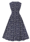 Vestido Vintage Cintura Alta Marinho