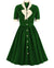 Vestido Vintage Verde Cintura Alta