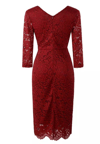 Vestido Vermelho Terno Vintage