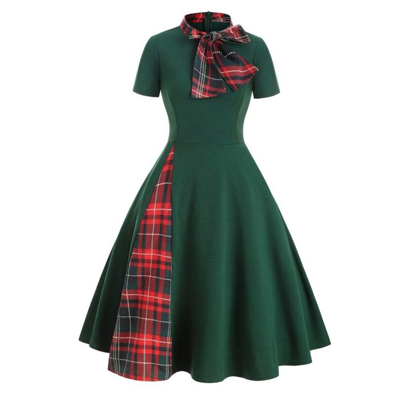 Vestido Vintage Tartan Verde