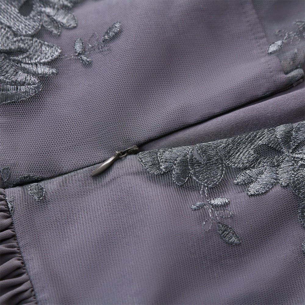 Vestido Vintage Moderno Cinza