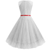 Vestido Trapézio Vintage Branco