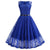 Vestido Trapézio Vintage Azul