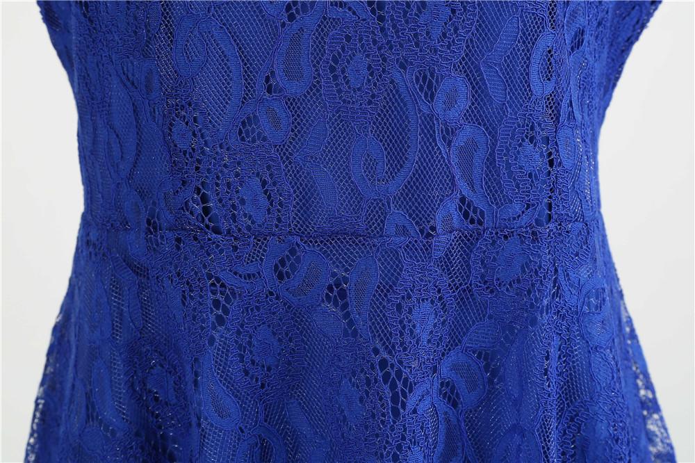 Vestido Trapézio Vintage Azul