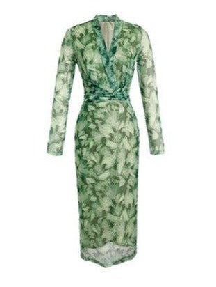 Vestido Vintage Verde Anos 40
