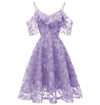 Vestido Vintage Roxo Com Véu