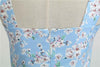 Vestido Vintage Azul Céu De 1950
