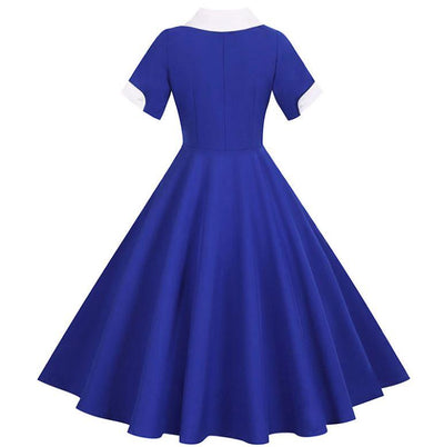 Robe Vintage 50s Bleue