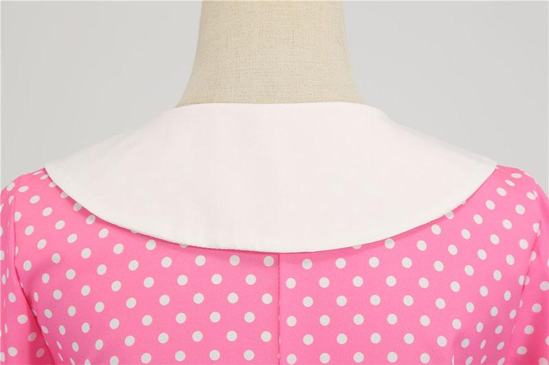 Vestido Rodado Rosa Anos 50