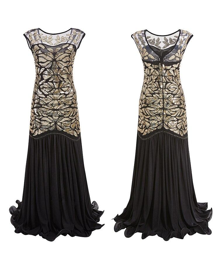 Vestido Melindroso Vintage Dos Anos 1920 Dourado