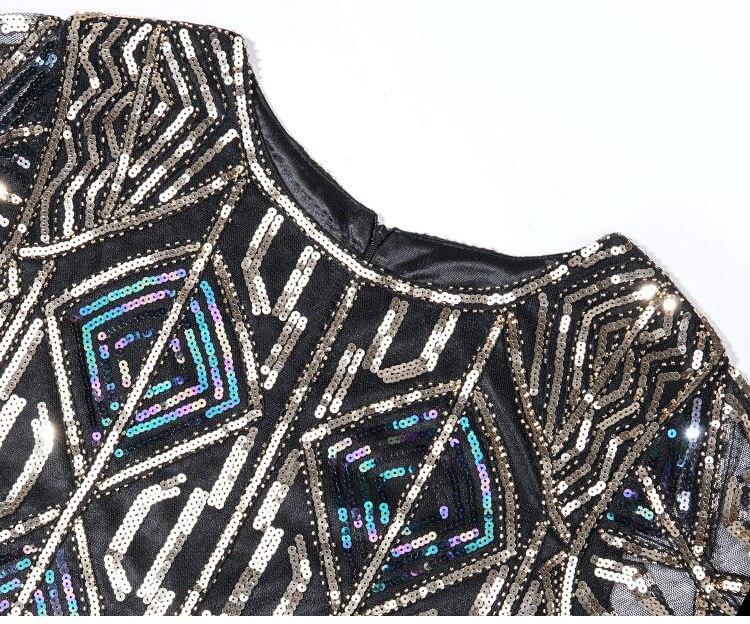 Vestido Longo Dourado Gatsby Vintage Dos Anos 1920