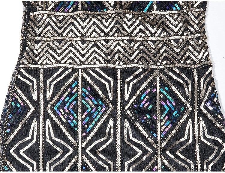 Vestido Longo Dourado Gatsby Vintage Dos Anos 1920