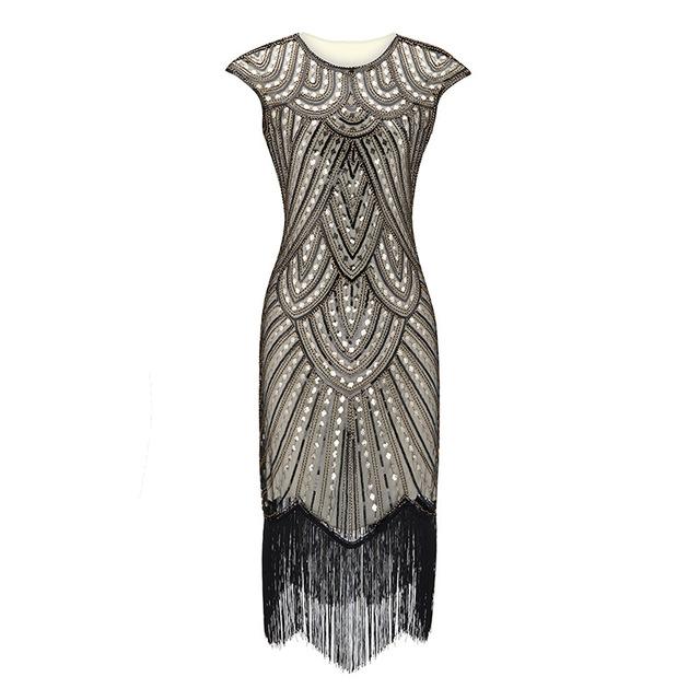 Vestido Cinza Anos 20