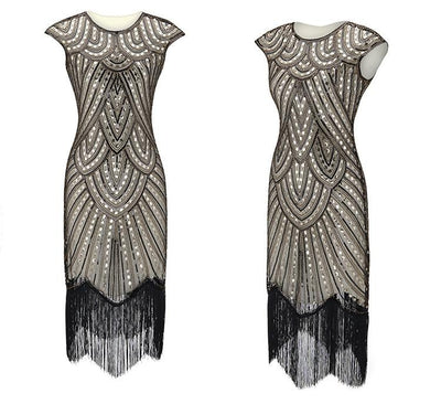 Vestido Cinza Anos 20