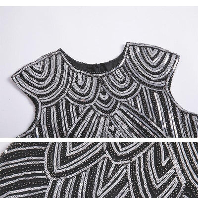 Vestido Prateado Anos 20