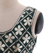 Vestido Vintage Ouro Tamanho Grande Dos Anos 1920