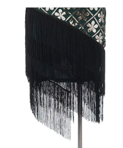 Vestido Vintage Ouro Tamanho Grande Dos Anos 1920