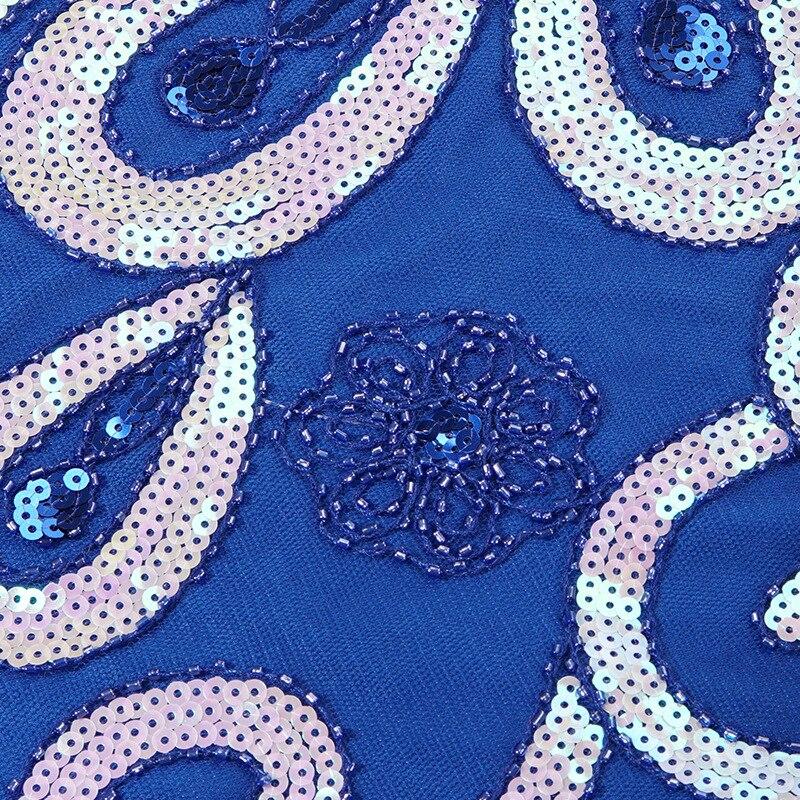 Vestido Estilo Anos 1920 Azul