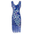 Vestido Estilo Anos 1920 Azul