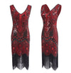 Vestido Vintage Dos Anos 1920 Vermelho Paris