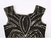 Vestido Vintage Retrô Preto Dourado Anos 1920