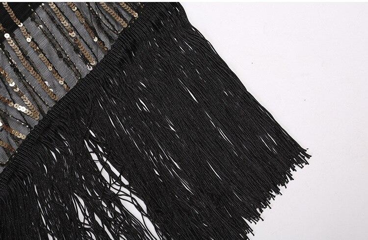 Vestido Vintage Retrô Preto Dourado Anos 1920