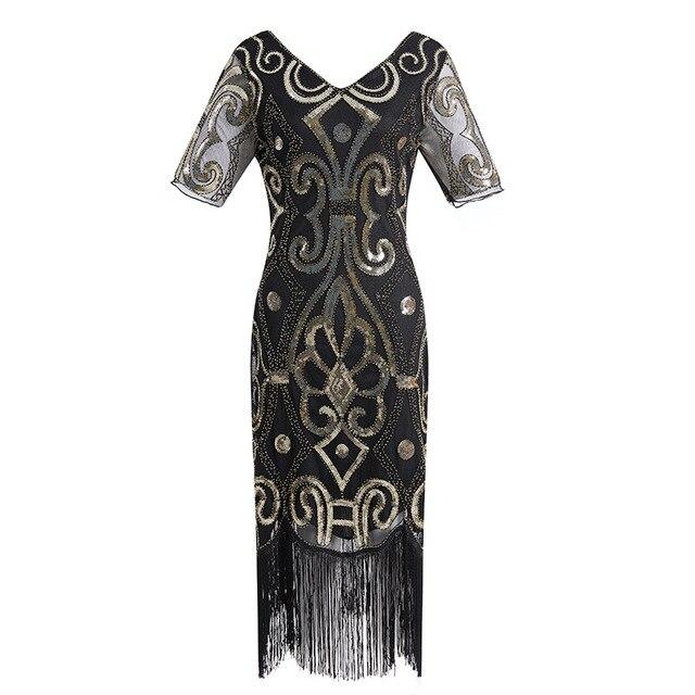 Vestido De Renda Dourada Da Década De 1920