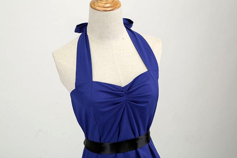 Vestido Vintage Azul Marinho