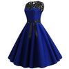 Vestido Vintage De Renda Azul