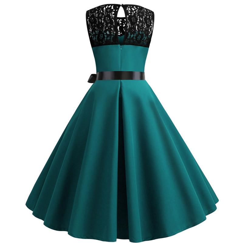 Vestido Vintage De Renda Verde