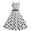 Vestido Vintage Rockabilly De Bolinhas Brancas