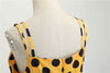 Vestido Vintage Rockabilly Amarelo De Bolinhas