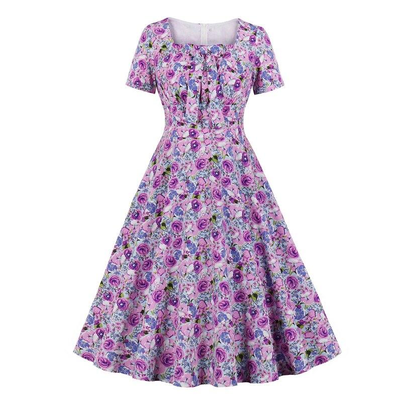 Vestido Roxo Vintage Dos Anos 50