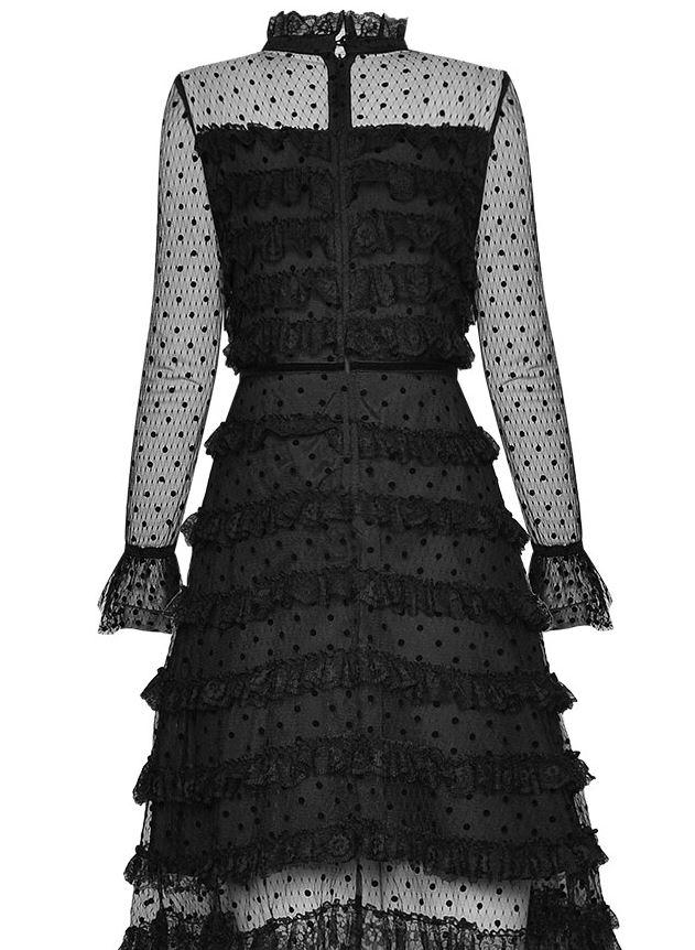 Vestido Vintage Preto Anos 40